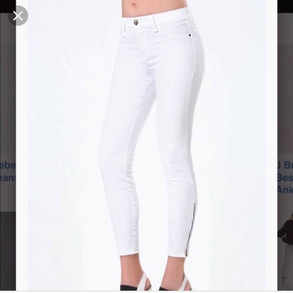 J brand “the deal” white skinnies